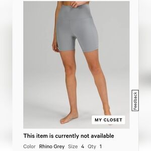 Align High Rise Shorts With Pockets 6"